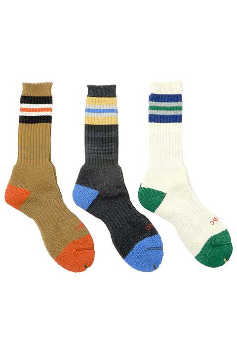 PILE BORDER SOCKS / パイルボーダーソックス [2023春夏]