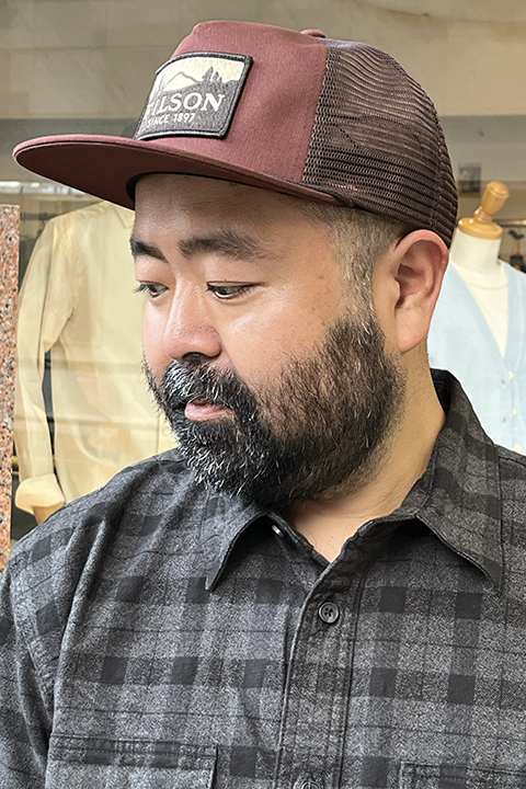 【FILSON/フィルソン】トラッカーキャップ ダークタン 新品 タグ付き 完売 95479-top.jpg