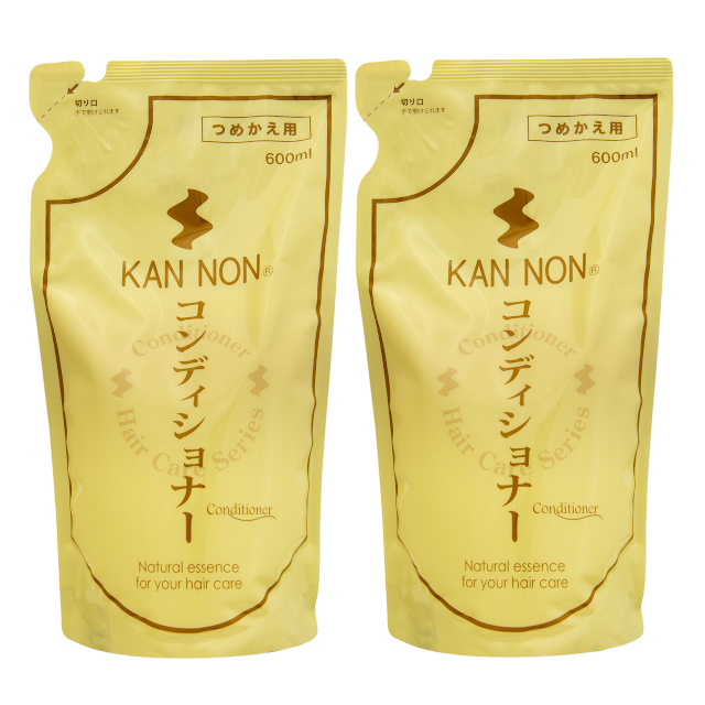 温泉化粧品　【定期購入】観音温泉コンディッショナー詰替え用600ml　2コセット
