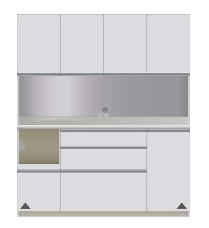 パモウナ【Pamouna】　食器棚　DIL/DIR-1600R　【送料無料】