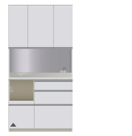 パモウナ【Pamouna】　食器棚　CIL/CIR-1000R　【送料無料】