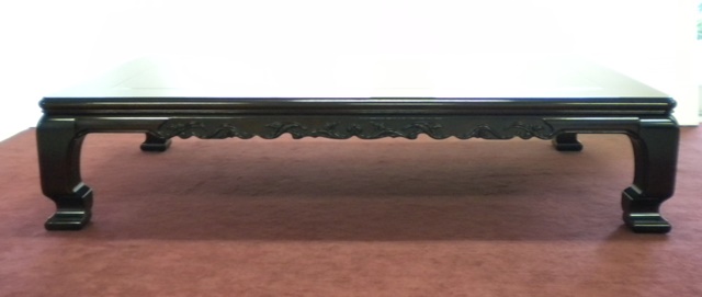 【アウトレット】座卓　　紫檀突板　150　セラミック鏡面塗装　ネジ止め　　【送料別途】