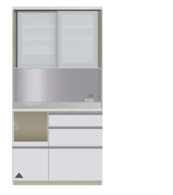 パモウナ【Pamouna】　食器棚　VIL/VIR-1000R　【送料無料】