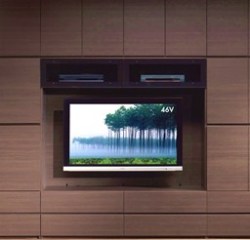 パモウナ【Pamouna】　壁面収納　SWシリーズ　240cm幅　壁掛けTV金具・上置付　7点セット 【送料無料】