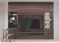 壁面収納　アコール(Accorr)　リエルマルシゲ　280cm幅　　TV壁掛金具・上置付　10点セット　【送料無料】