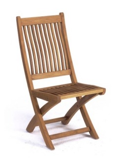 サマ・トレーディング　チーク材　ガーデンチェア（アームレス）　SA-11TK　【送料無料】　　在庫確認願います
