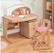 浜本工芸　学習机　　No.57(110)　　天板ナラムク 21mm厚　　5点セット　【送料無料】