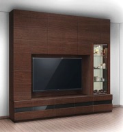 壁面収納　リネア(Linea)　リエルマルシゲ　260cm幅　　TV壁掛金具・上置付　10点セット　【送料無料】