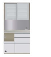 パモウナ【Pamouna】　食器棚　VIL/VIR-1000R　【送料無料】