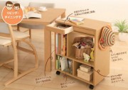 カリモク(karimoku)　学習机　フリースタイルワゴン　SS0419　【送料無料】