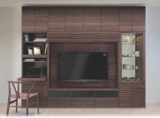 壁面収納　アコール(Accorr)　リエルマルシゲ　280cm幅　　TV壁掛金具・上置付　10点セット　【送料無料】