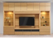 壁面収納　アコール(Accorr)　リエルマルシゲ　340cm幅　　TV壁掛金具・上置付　10点セット　【送料無料】