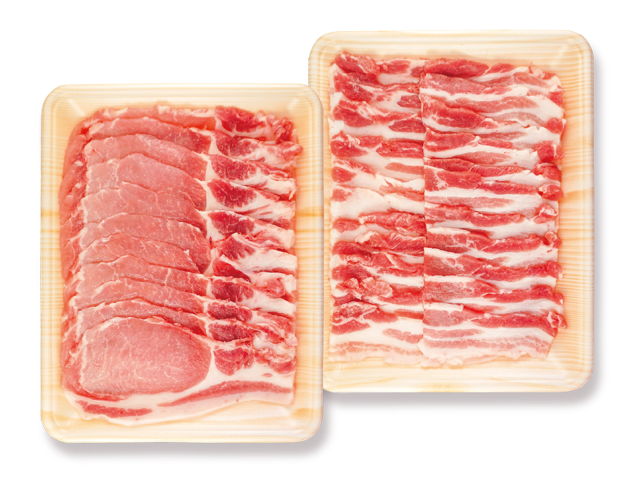 (11/18以降 随時発送)【ご自宅用】(冷凍)国産豚 徳用スライスセット（※のし・ラッピング対象外）（KT-300）