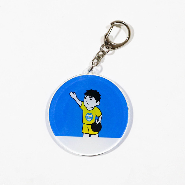 【丹羽孝希グッズ】KOKI NIWA×岡山リベッツコラボキーホルダー（サーブver.）