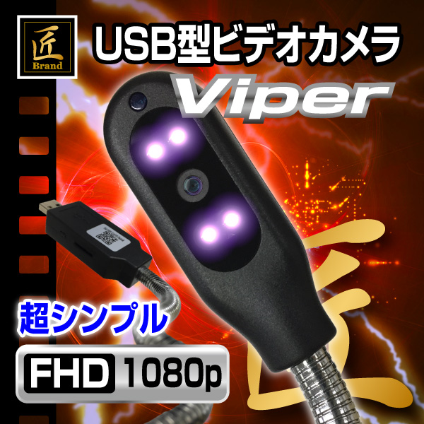 【送料無料】匠ブランド USB型　メモリースティック型カメラ　超小型カメラ  小型カメラ 高画質 長時間録画 隠しカメラ スパイカメラ  防犯カメラ カモフラージュ 『Viper』（バイパー） TK-USB-09