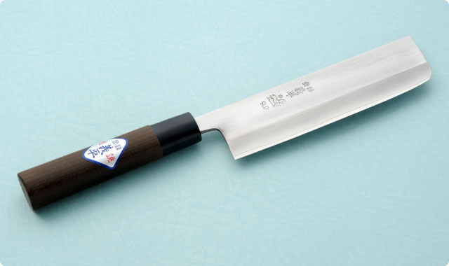 菜切包丁 両刃 165mm 冷間ダイス鋼　和包丁タイプ