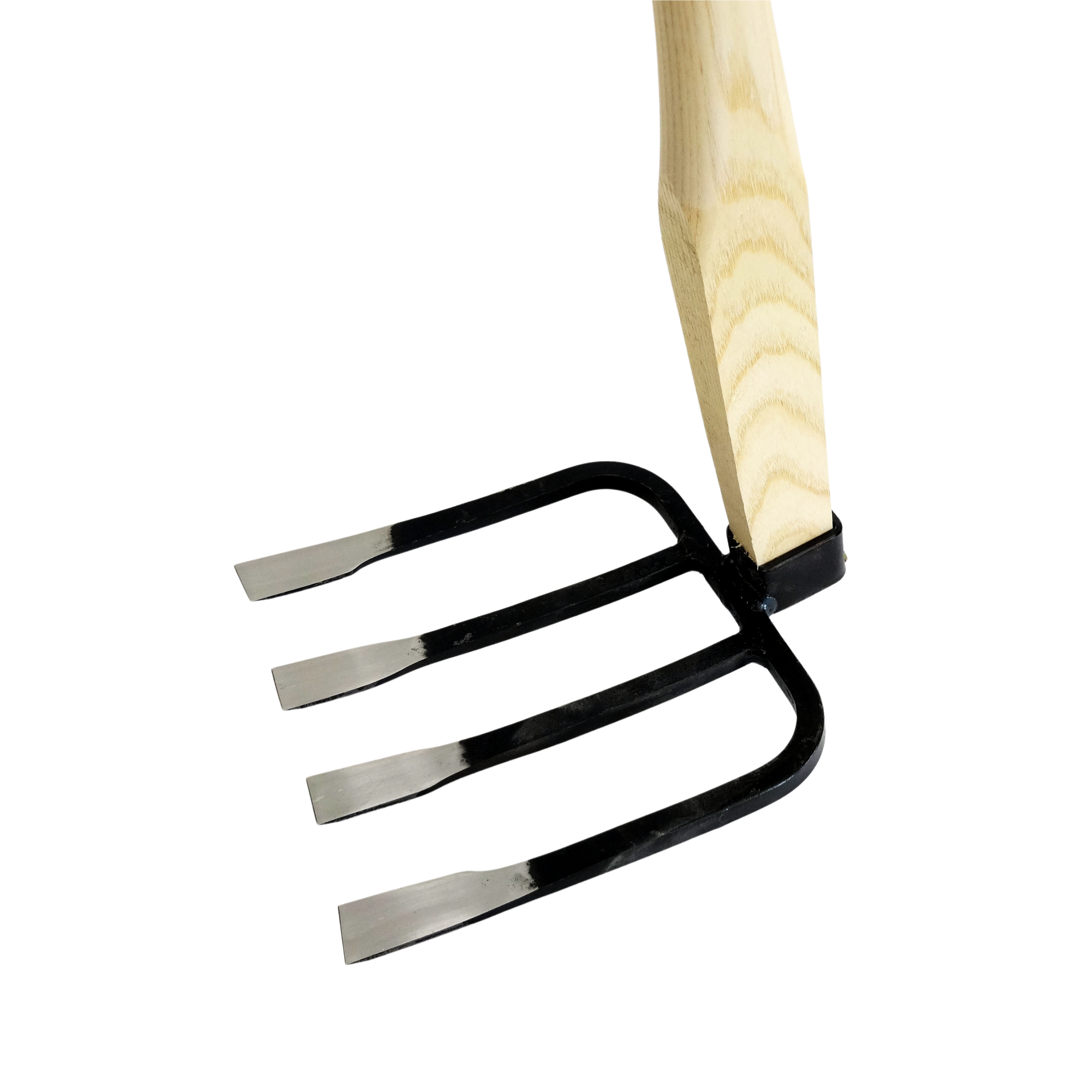 【永井のくわ　四本万能鍬(大)】耕作や根菜類の収穫に多用途で使えるバチ型の四本刃　永井のくわ従来刃サイズ