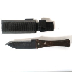 郷道忠治【ガーデンナイフ 両刃】やぶ払いや植木鉢の植え替えに使える万能ナイフ　利き手を選ばない両刃タイプ