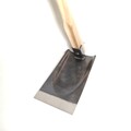 【ハタッチメント　鋼付き仕様平鍬セット】刃部と柄が分離できる特許機構、持ち運び・収納がコンパクトな本格的農具