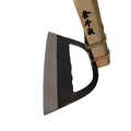 金千成【本鍛造　鋼付立鎌 300ミリ】鍛造鋼付けプロ仕様の立鎌　小判柄桂止め　一点限り
