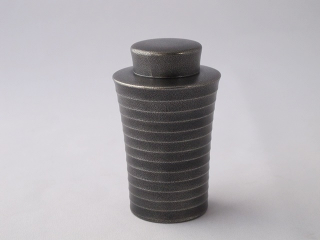 錫光、茶器、切立小、筋入黒