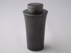錫光、茶器、切立大、無地黒