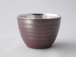 錫光、酒器、花ことばそば猪口、紫