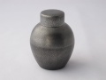 錫光、茶器、丸型、無地黒