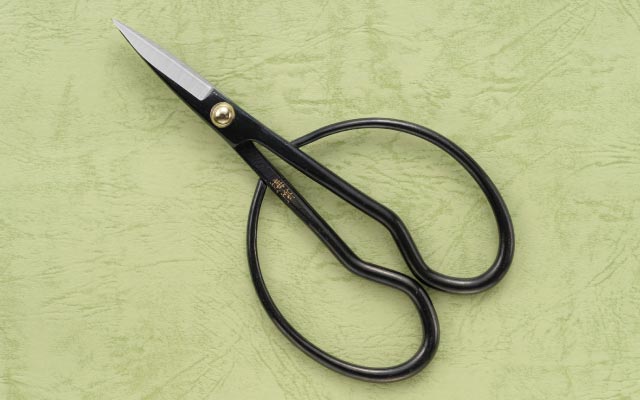 芽切鋏:ミニ盆栽などの小さな鉢物に使えるハンドルの大きい鋏 | 園芸用