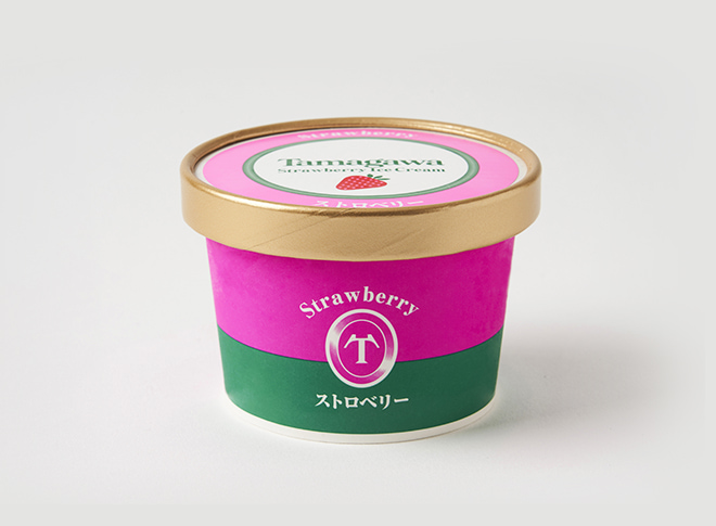 たまがわストロベリーアイス