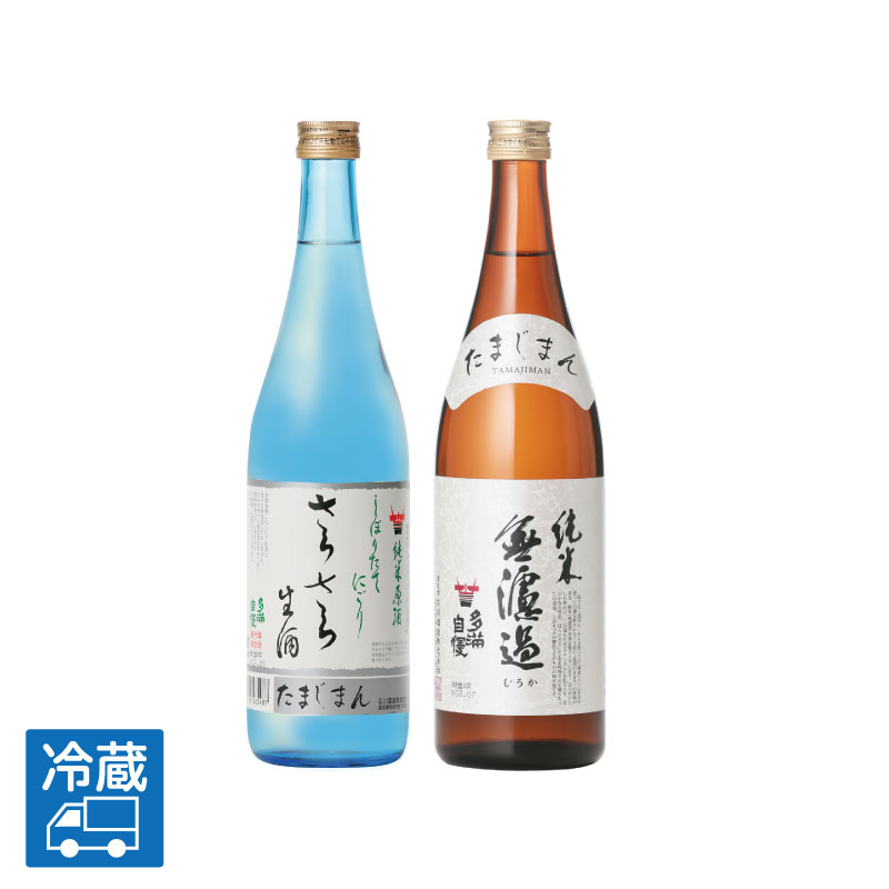 活性「さらさらにごり」「純米無濾過」セット（720ml）