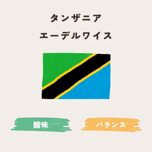 タンザニア　エーデルワイス 生豆200g