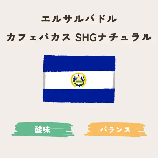 （限定販売）エルサルバドル カフェパカス　SHGナチュラル 生豆200g