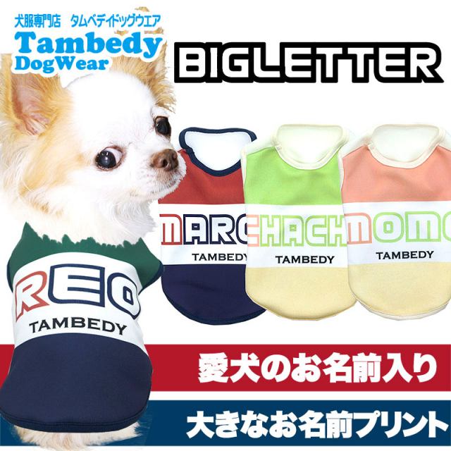 愛犬のお名前入りビッグレター