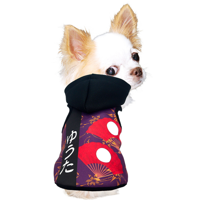 愛犬のお名前入り ちはやふるパーカー【犬服専門店タムベディ】