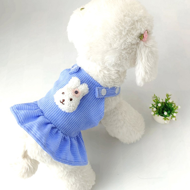 コーデュロイワンピース【犬服専門店タムベディ】
