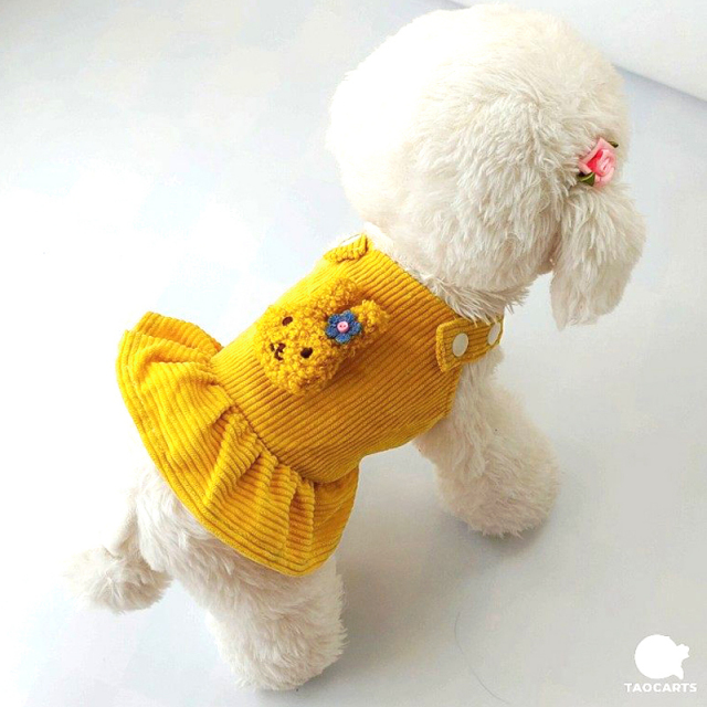 コーデュロイワンピース【犬服専門店タムベディ】