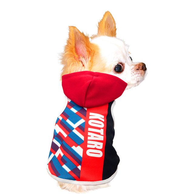 愛犬のお名前入り 冷感クール ジオメトリックパーカー【犬服専門店