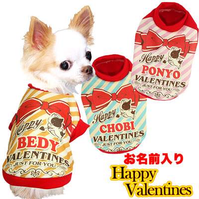 愛犬のお名前入り☆ハッピーバレンタイン☆[発送まで7営業日]【犬服