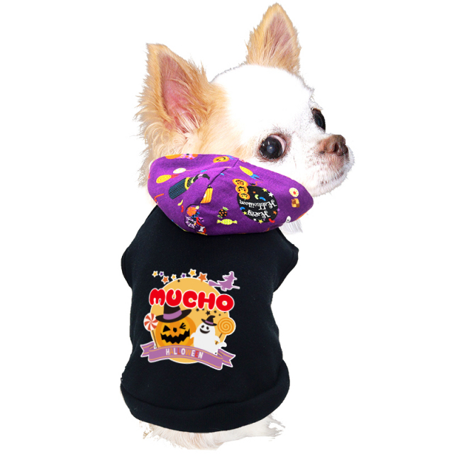 愛犬のお名前入り ハロウィンムーンパーカー【犬服専門店タムベディ】