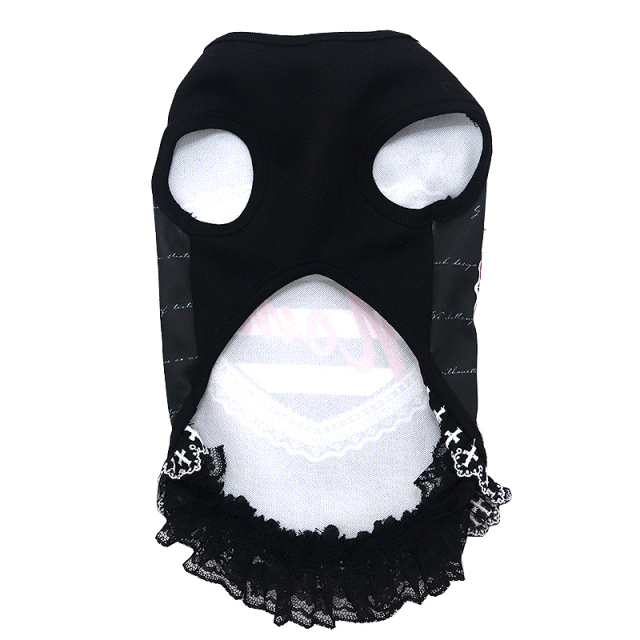 愛犬のお名前入りモノクロームワンピース