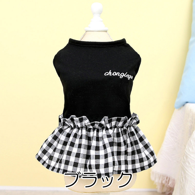 モノトーンワンピース【犬服専門店タムベディ】 