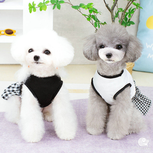 モノトーンワンピース【犬服専門店タムベディ】 