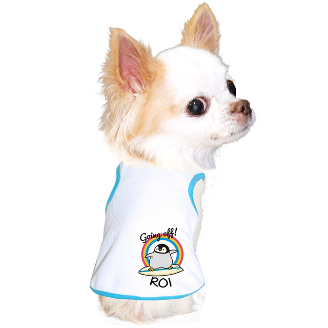 愛犬のお名前入り 接触冷感素材 クール ペンギンウェイブ