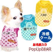 愛犬のお名前入りポップアップベアシャツ