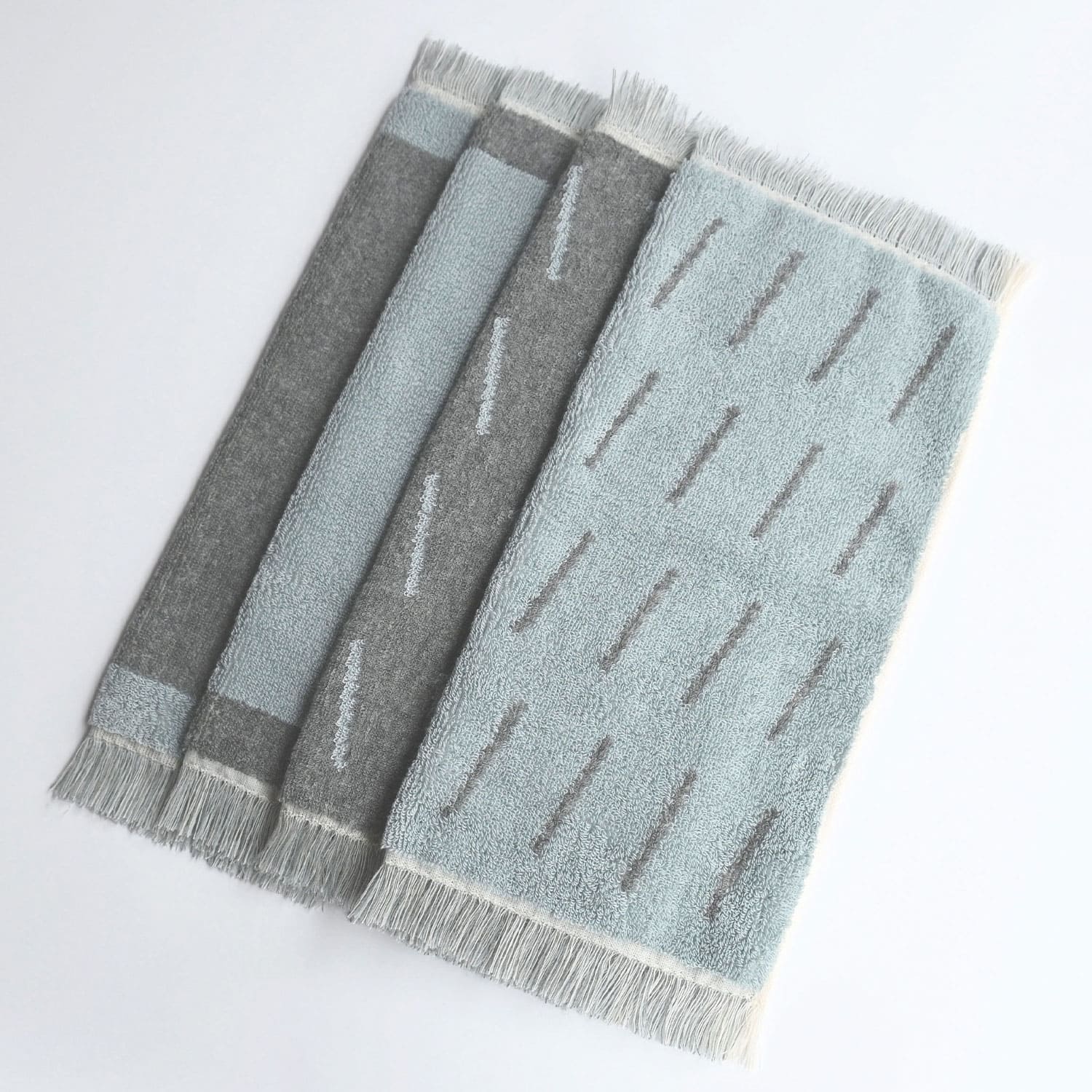 Charcoal Fringe Cloth Towel