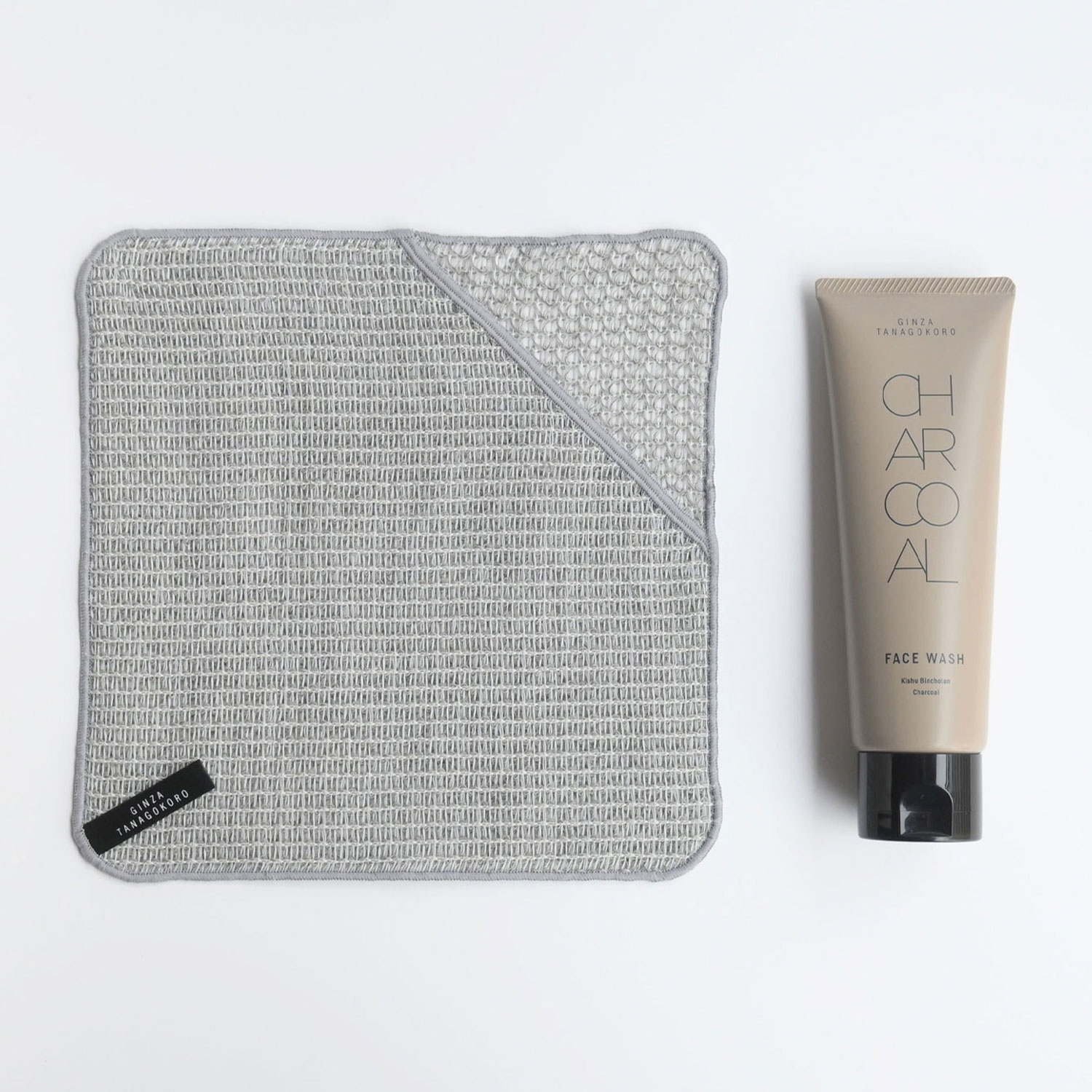 チャコールフェイスウォッシュ＆ラザークロスギフトセット [紀州備長炭配合]