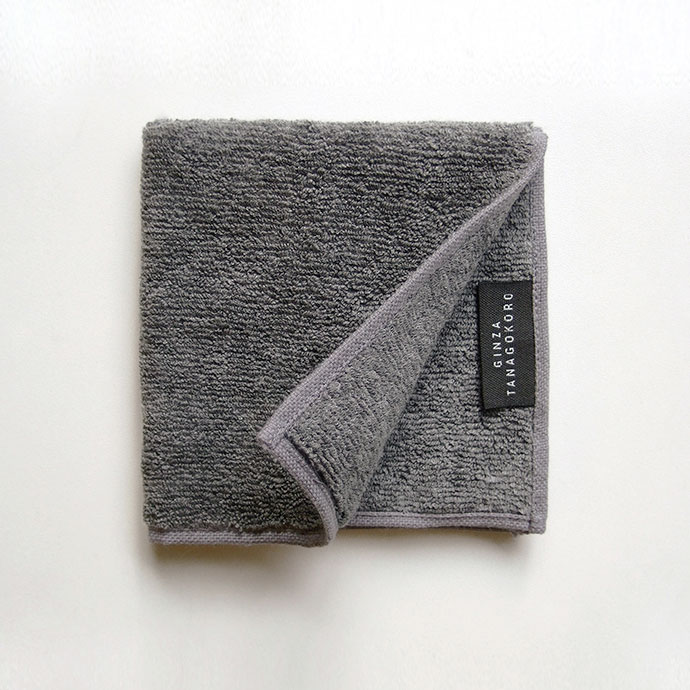 チャコールハンカチタオル/両面パイル [備長炭繊維×オーガニックコットン]