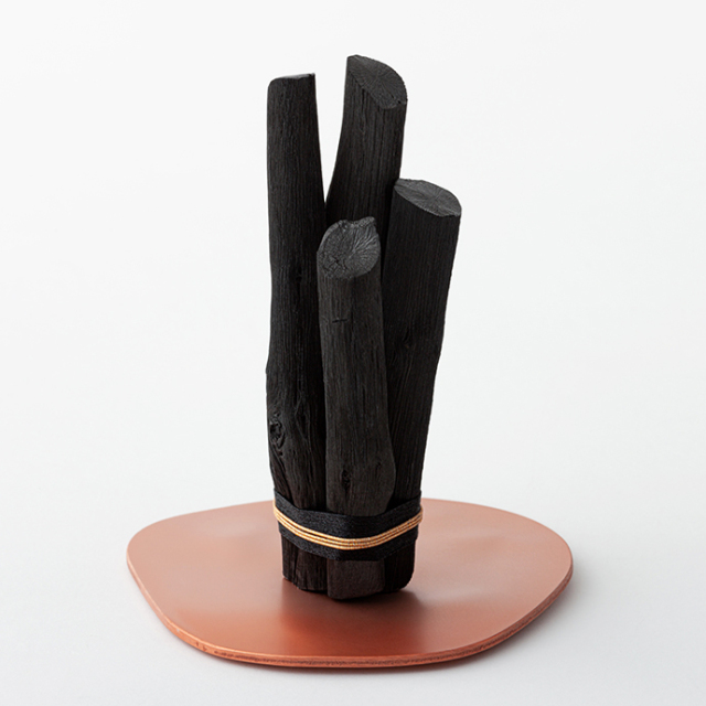Plate/ bronze[備長炭オブジェ] /【備長炭専門店】 銀座紀州備長炭 