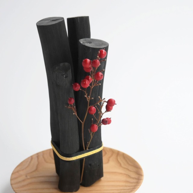 円 / 栗 [備長炭オブジェ] /銀座紀州備長炭ショップ 掌 オンラインショップ